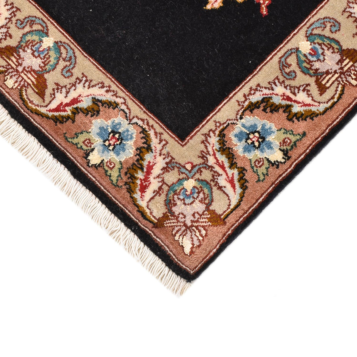 Persisk tæppe - Tabriz - Royal - 76 x 52 cm - mørkeblå