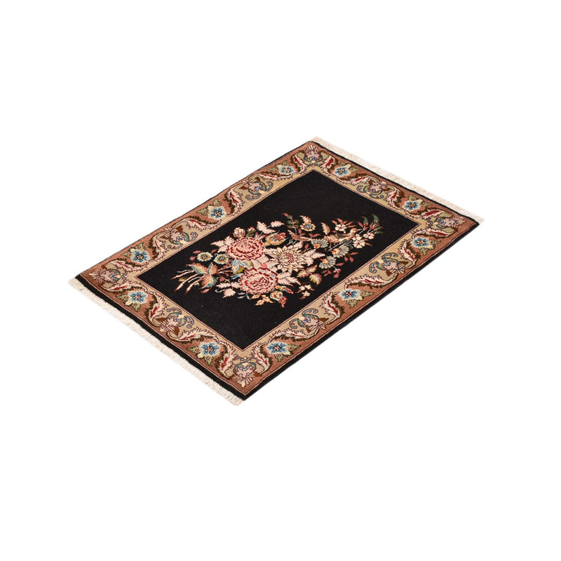 Persisk tæppe - Tabriz - Royal - 76 x 52 cm - mørkeblå