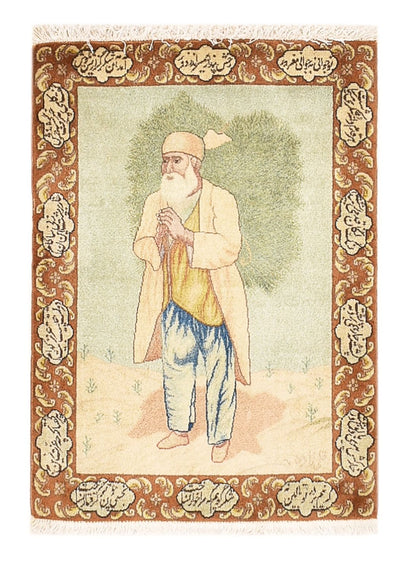 Tabriz - 50 Raj Tæppe 56x73cm - Persisk tæppe