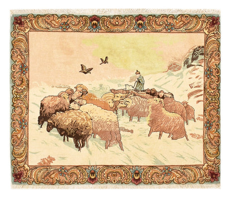 Persisk tæppe - Tabriz - Royal - 110 x 84 cm - flerfarvet