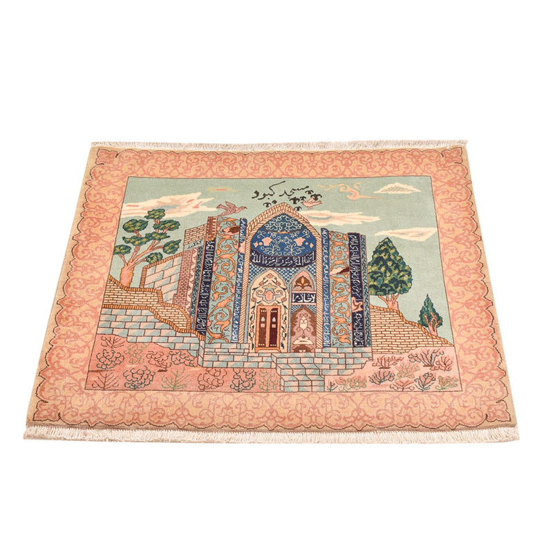 Persisk tæppe - Tabriz - Royal - 87 x 72 cm - flerfarvet