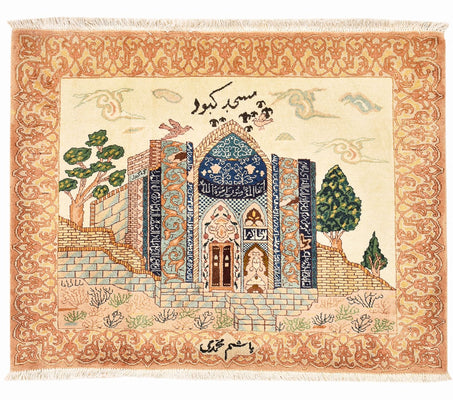 Persisk tæppe - Tabriz - Royal - 83 x 72 cm - flerfarvet