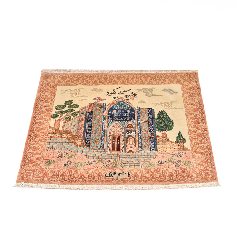 Persisk tæppe - Tabriz - Royal - 83 x 72 cm - flerfarvet