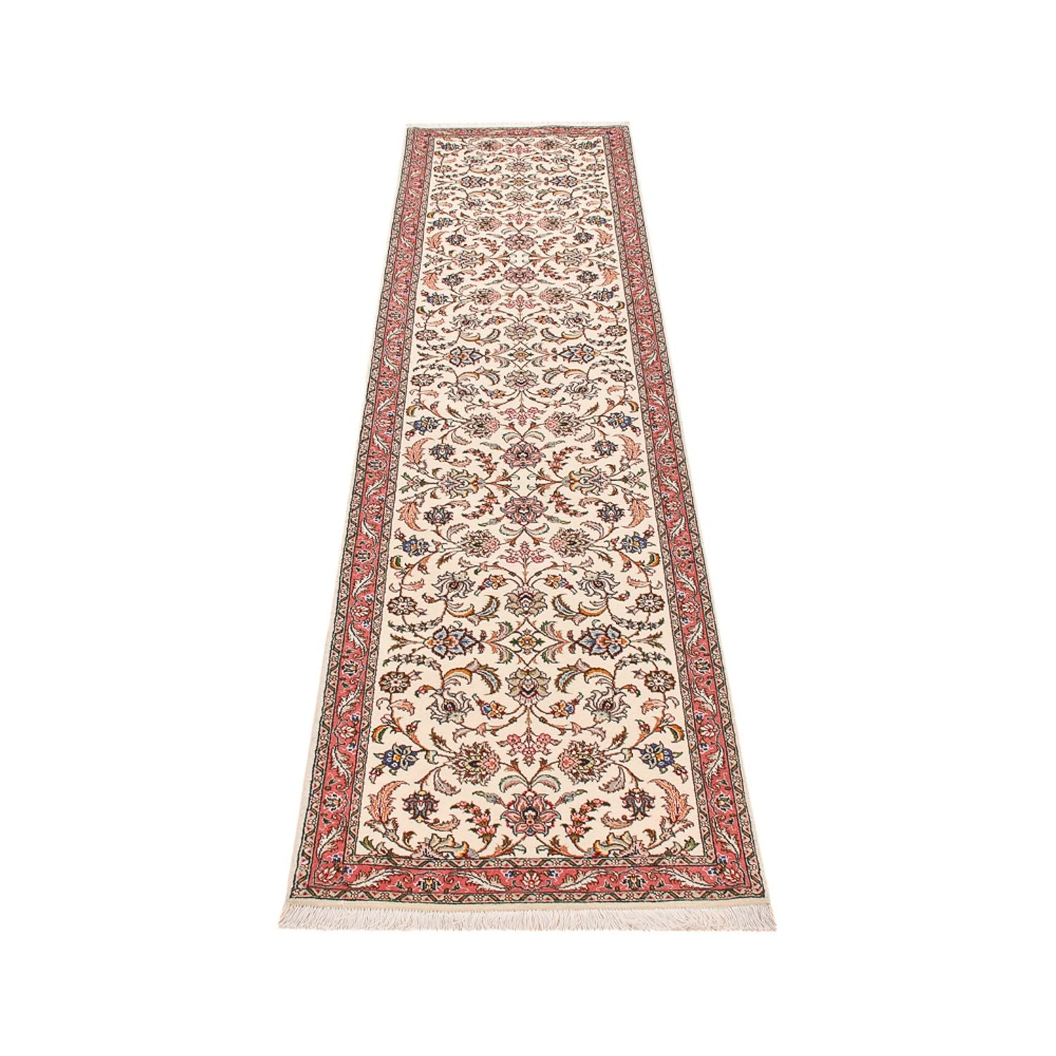 Løber Persisk tæppe - Tabriz - Royal - 295 x 72 cm - sand