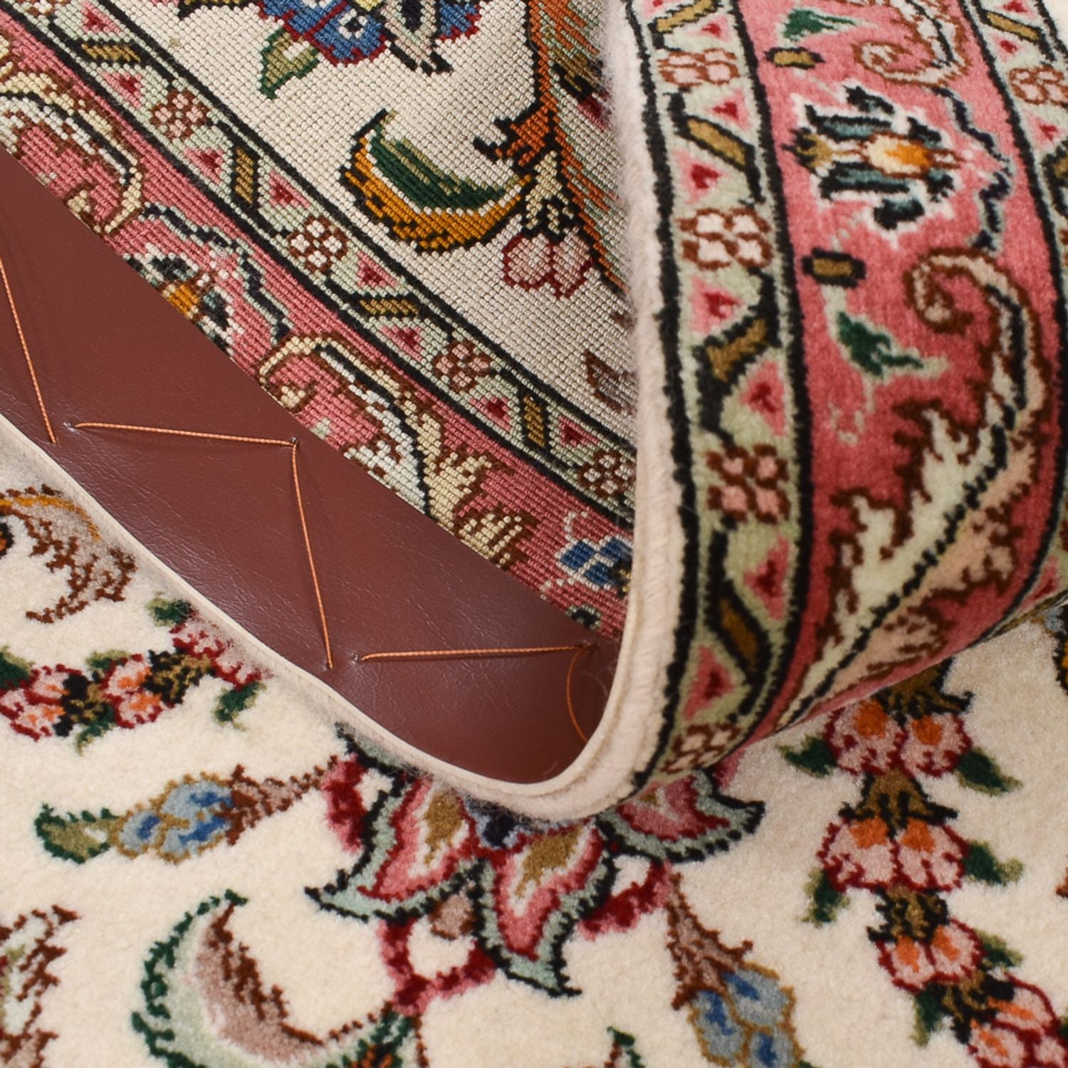 Løber Persisk tæppe - Tabriz - Royal - 295 x 72 cm - sand