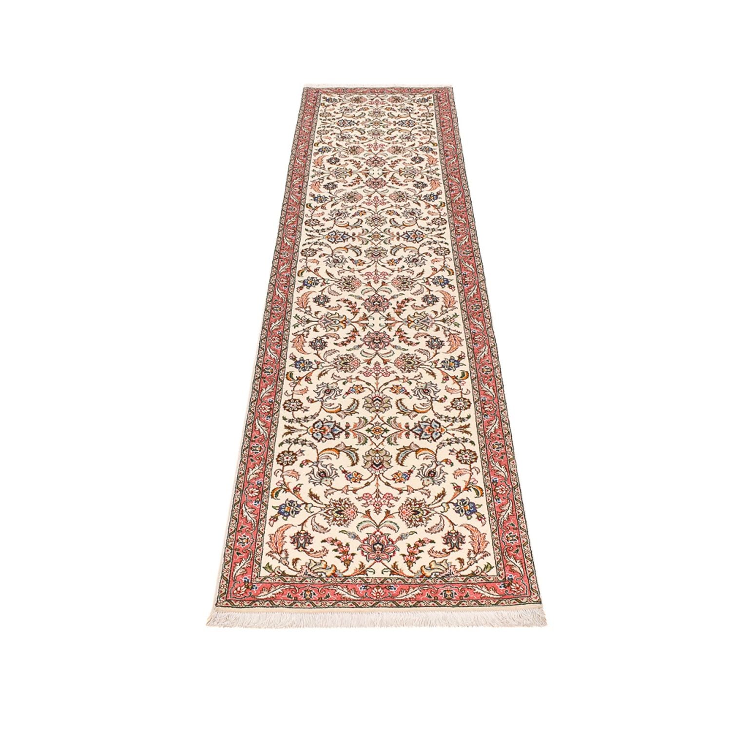 Løber Persisk tæppe - Tabriz - Royal - 295 x 72 cm - sand