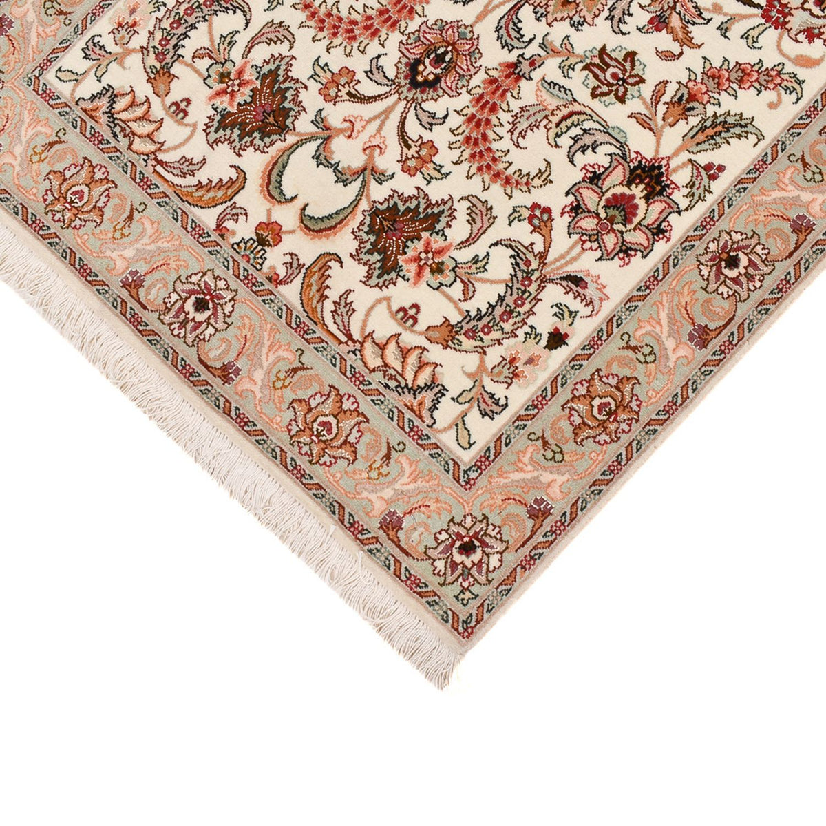 Løber Persisk tæppe - Tabriz - Premium - 315 x 77 cm - karamel