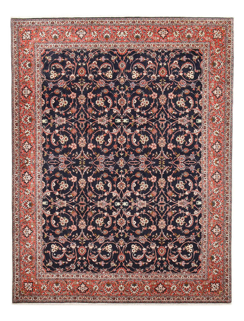 Persisk tæppe - Bijar - 350 x 258 cm - mørkeblå