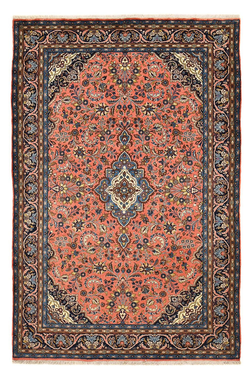 Persisk tæppe - Nomadisk - 297 x 210 cm - lysrød
