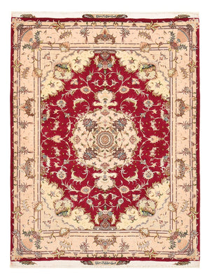 Persisk tæppe - Tabriz - Royal - 210 x 154 cm - rød