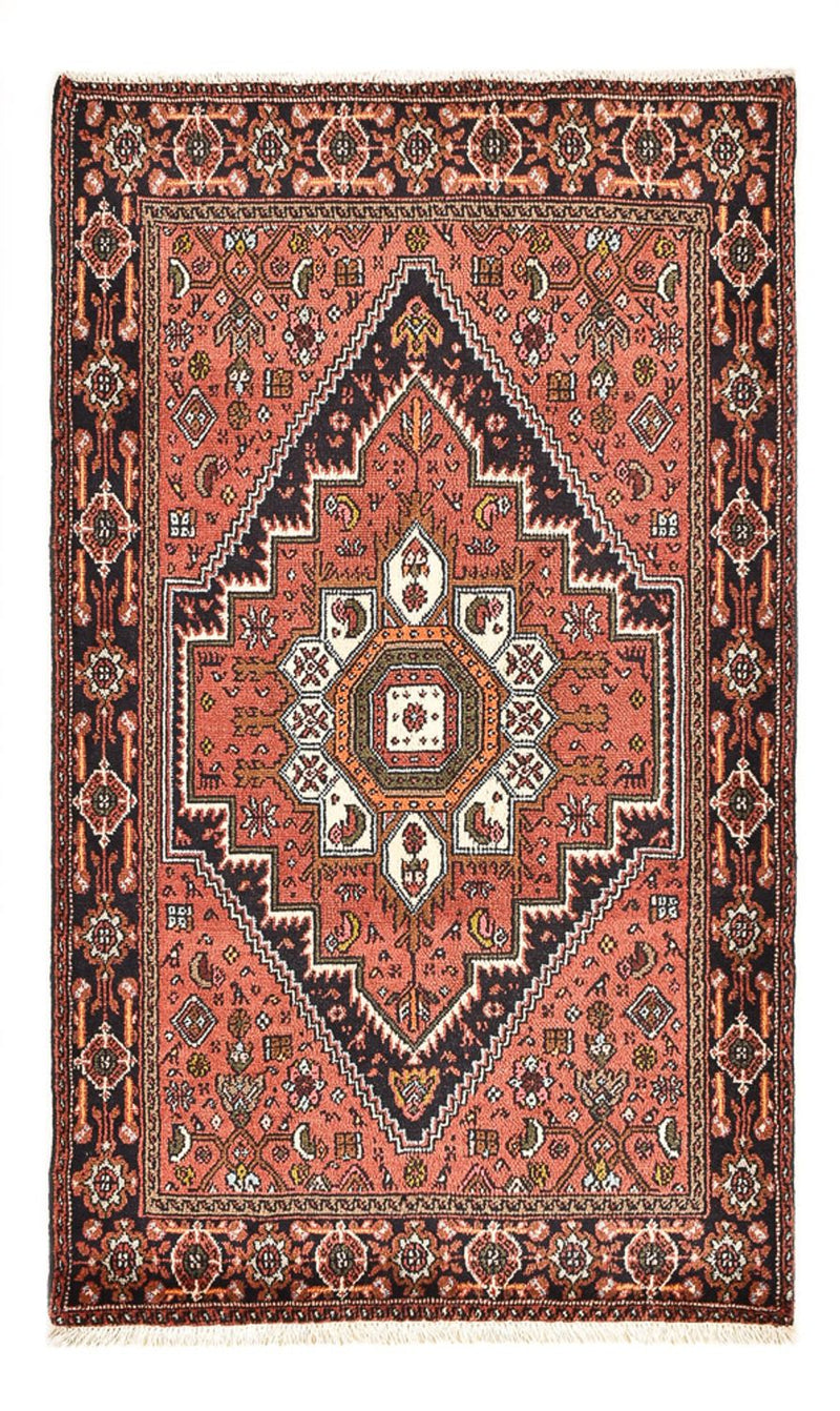 Persisk tæppe - Nomadisk - 124 x 74 cm - lysrød