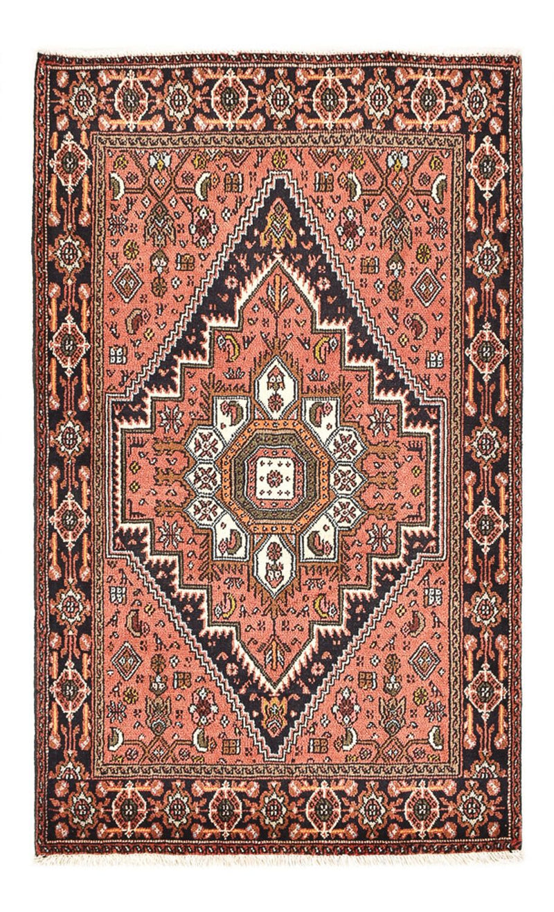 Persisk tæppe - Nomadisk - 126 x 76 cm - lysrød