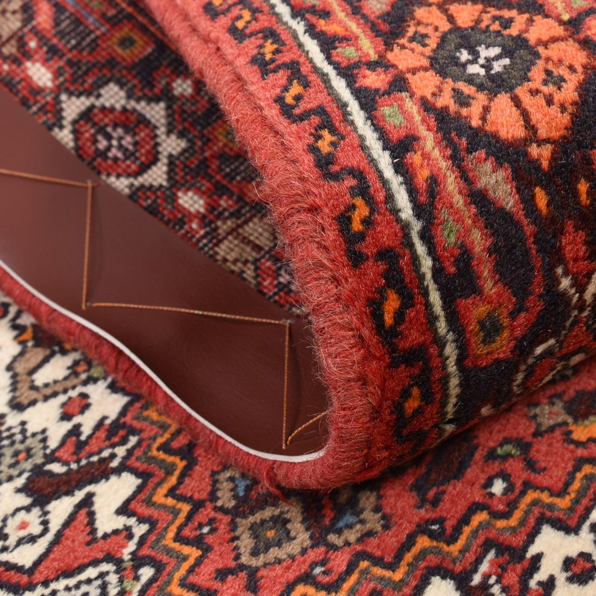 Persisk tæppe - Nomadisk - 123 x 75 cm - lysrød