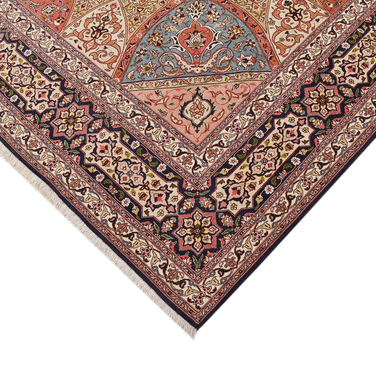 Persisk tæppe - Tabriz - Royal firkantet  - 254 x 248 cm - mørk beige