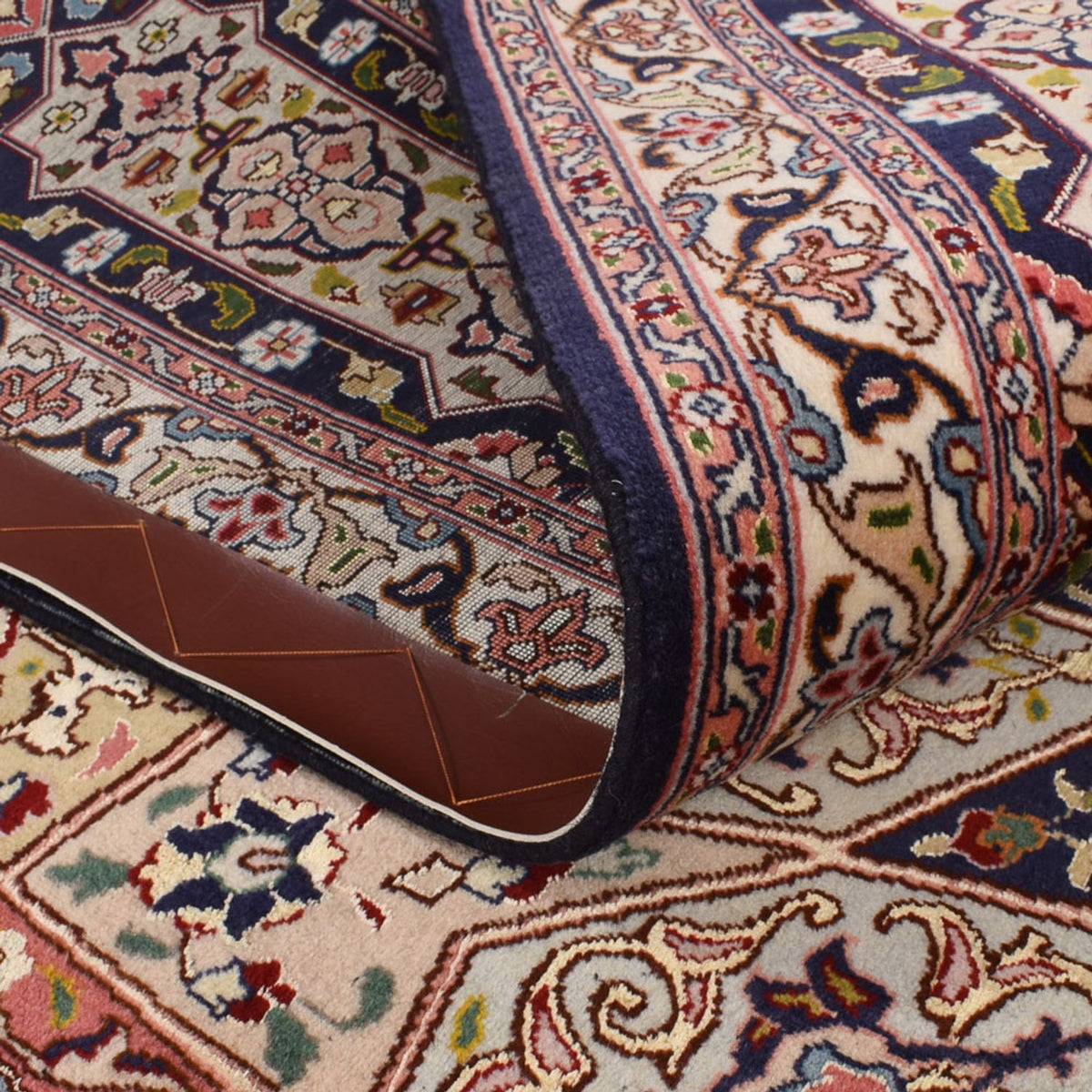 Persisk tæppe - Tabriz - Royal firkantet  - 254 x 248 cm - mørk beige