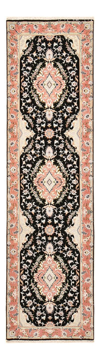 Løber Persisk tæppe - Tabriz - Royal - 300 x 83 cm - mørkeblå