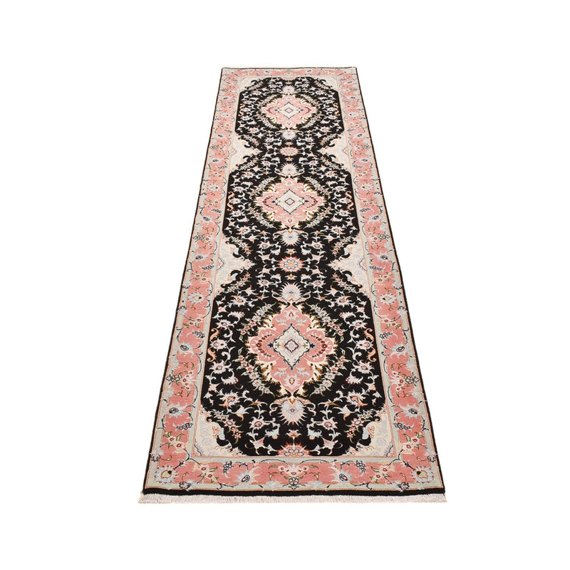 Løber Persisk tæppe - Tabriz - Royal - 300 x 83 cm - mørkeblå