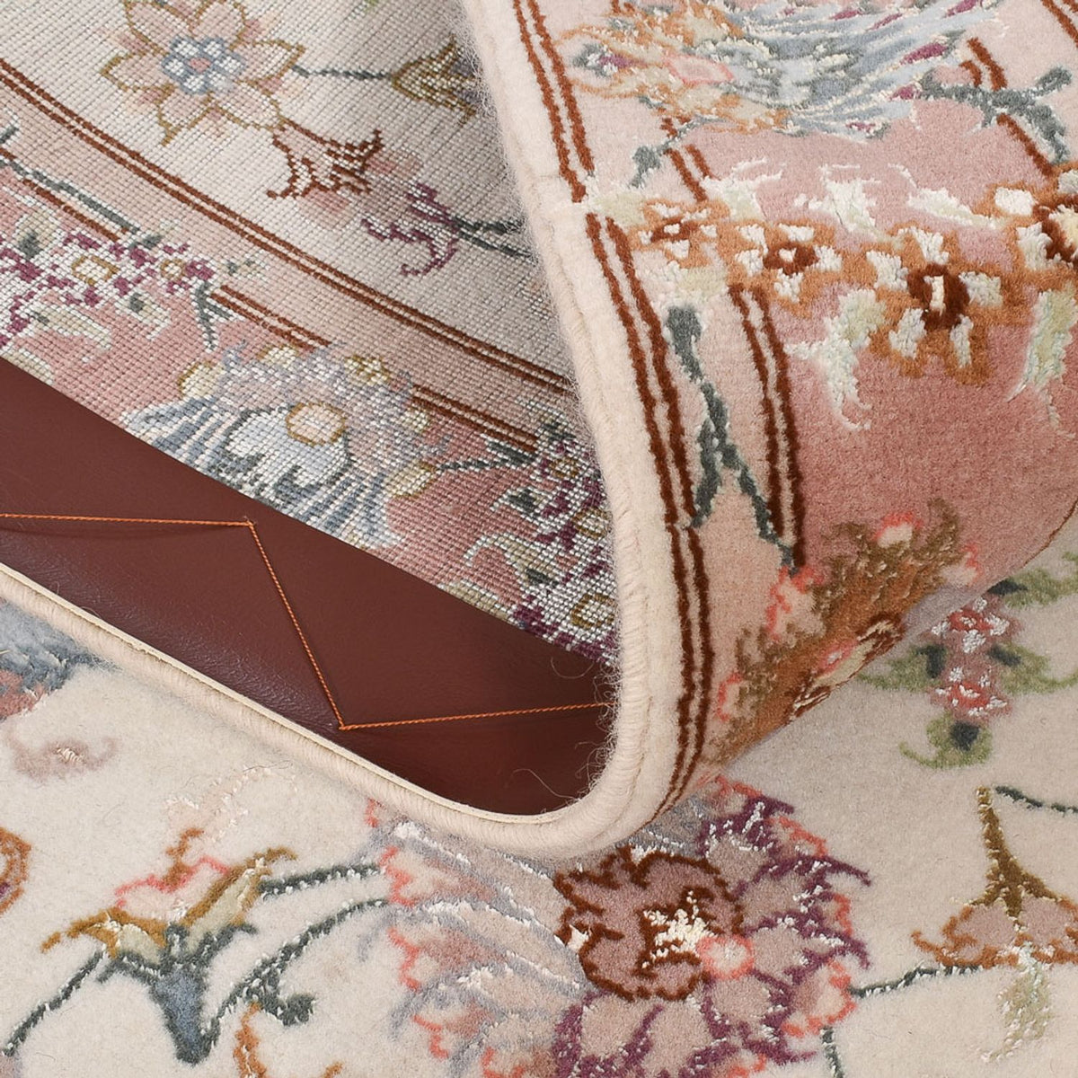 Løber Persisk tæppe - Tabriz - Premium - 347 x 77 cm - beige