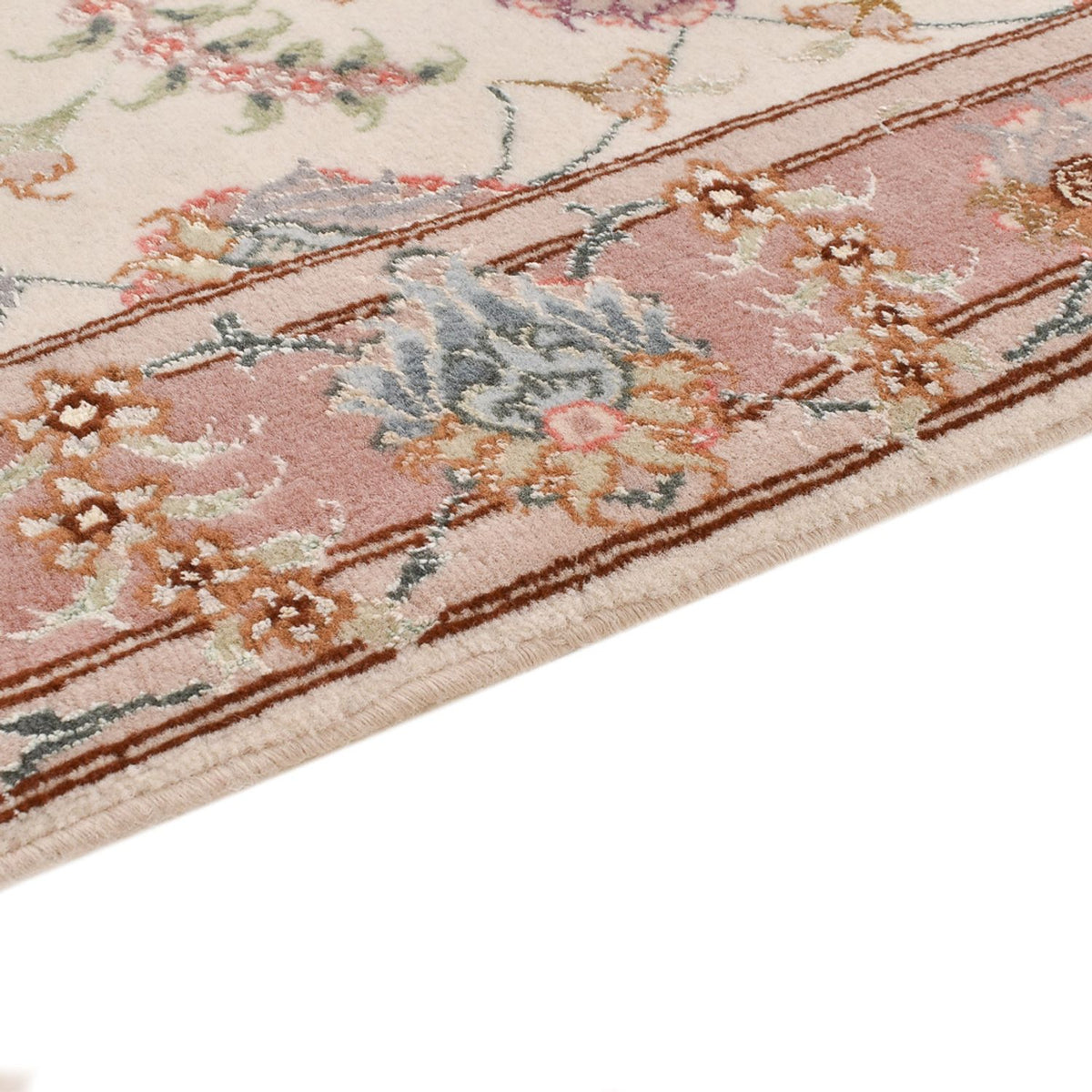Løber Persisk tæppe - Tabriz - Premium - 347 x 77 cm - beige