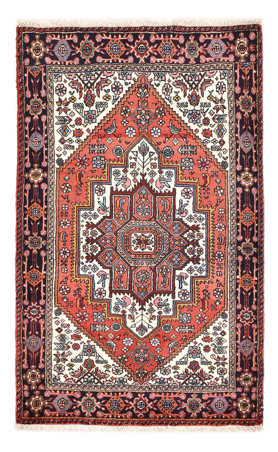Persisk tæppe - Nomadisk - 123 x 76 cm - rød