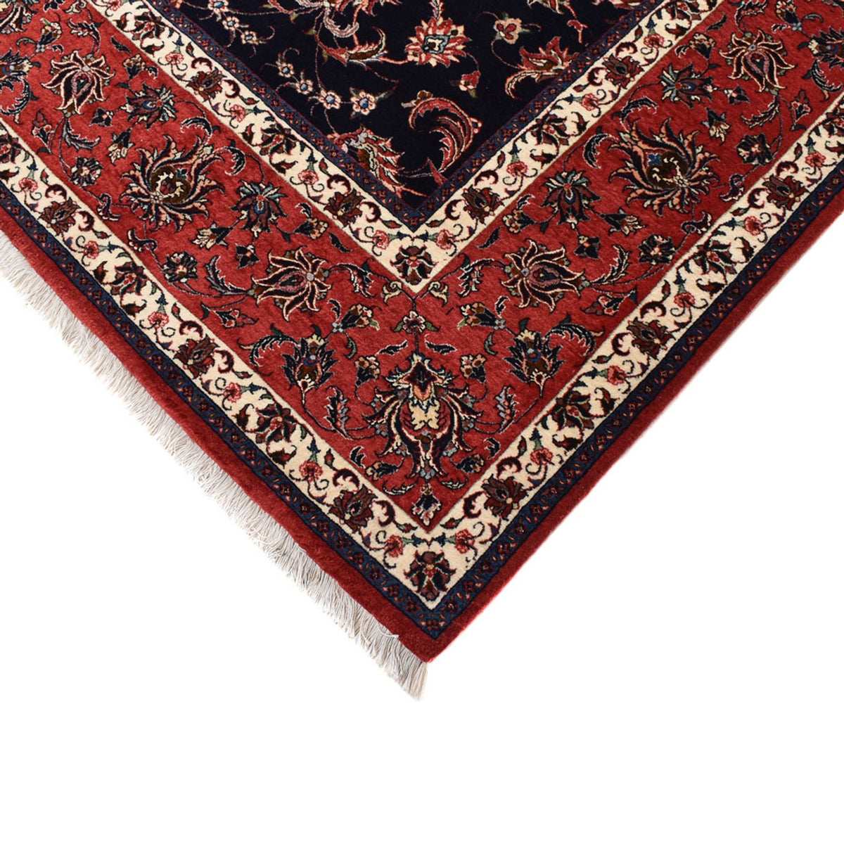 Persisk tæppe - Bijar - 400 x 301 cm - mørkeblå