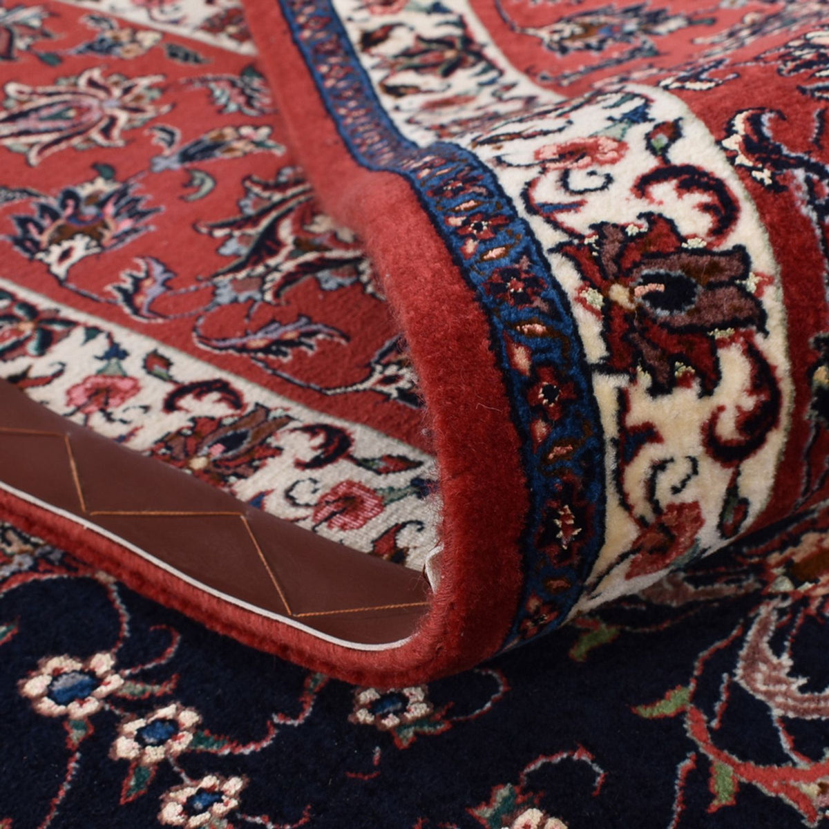 Persisk tæppe - Bijar - 400 x 301 cm - mørkeblå