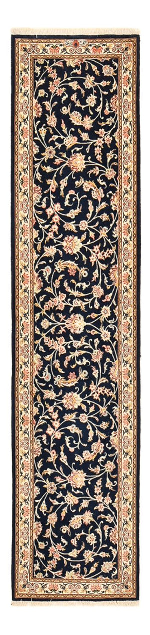 Løber Persisk tæppe - Ghom - Royal - 244 x 58 cm - mørkeblå