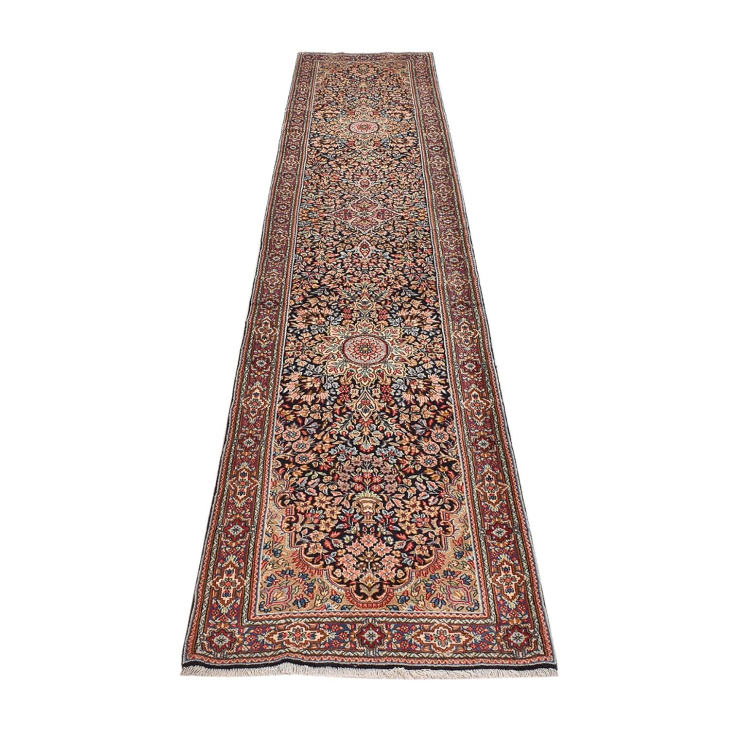 Løber Persisk tæppe - Royal - 378 x 77 cm - mørk beige