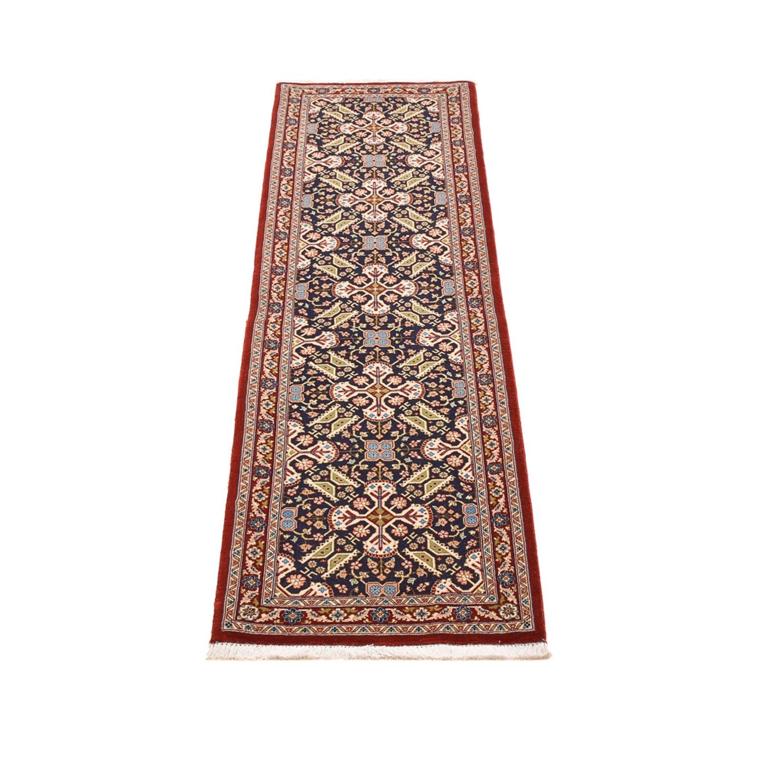 Løber Persisk tæppe - Ghom - Royal - 193 x 51 cm - mørk beige