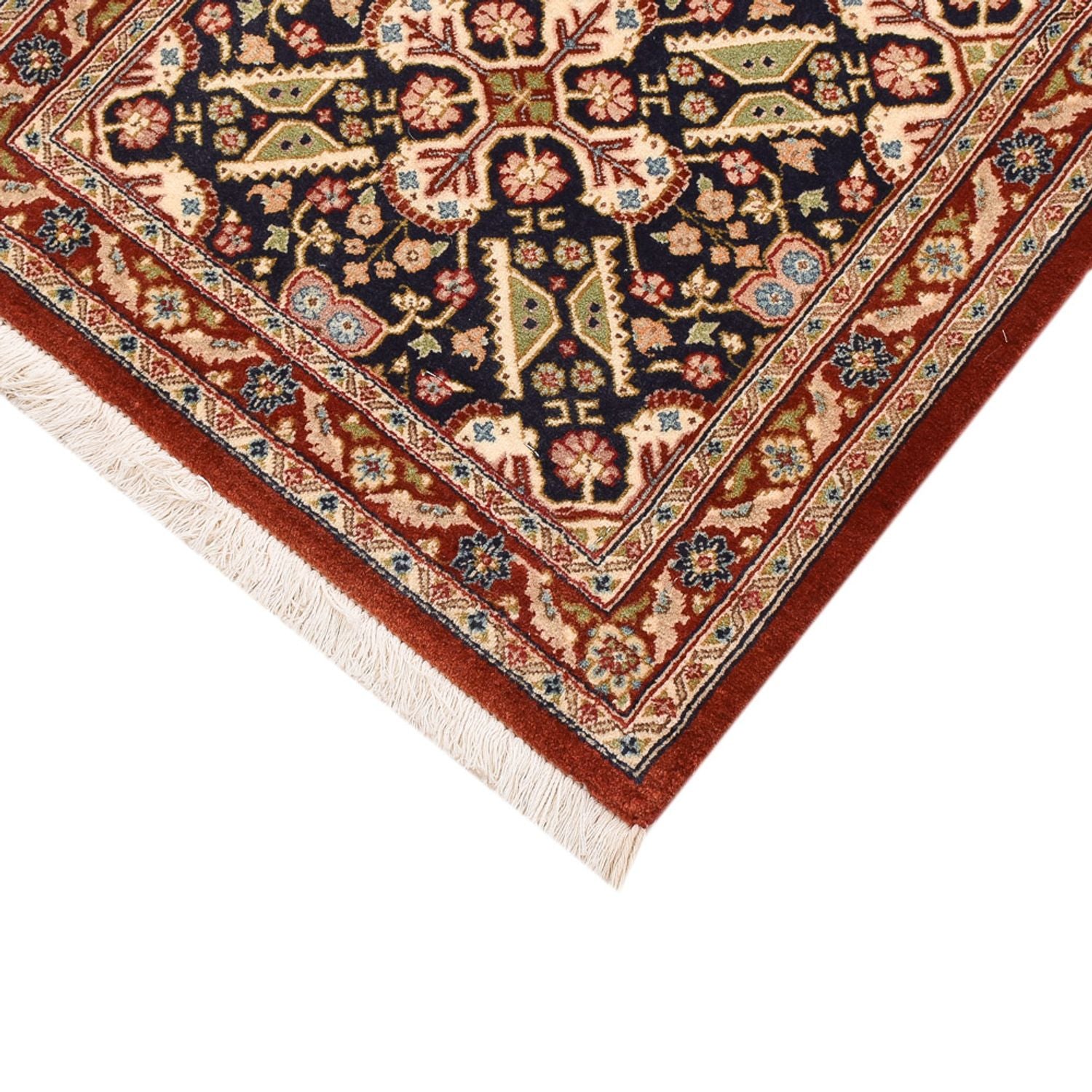 Løber Persisk tæppe - Ghom - Royal - 150 x 54 cm - mørk beige