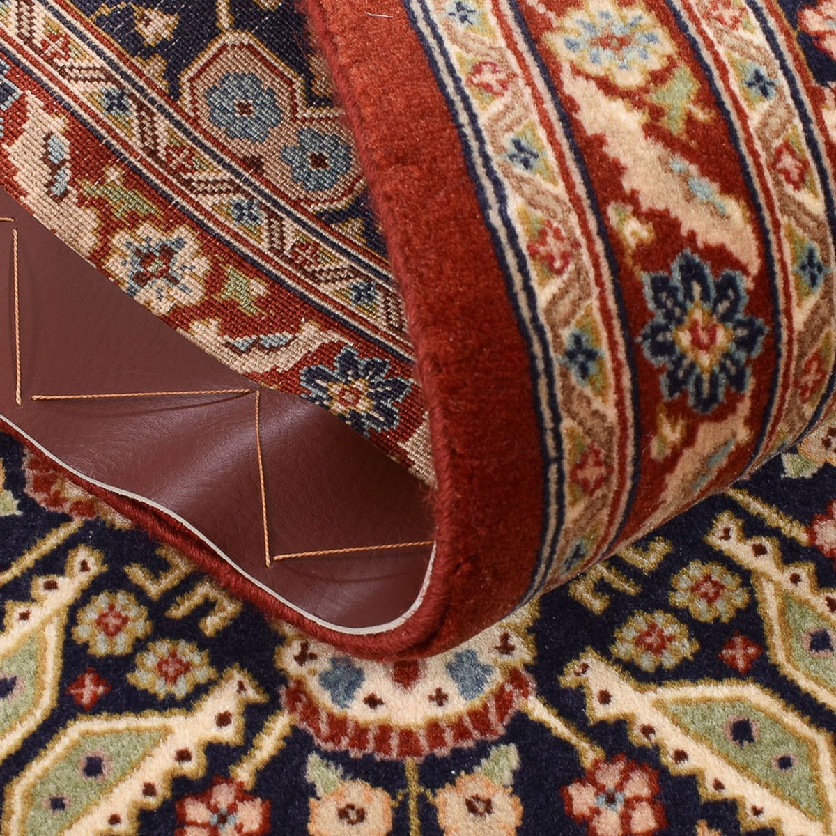 Løber Persisk tæppe - Ghom - Royal - 150 x 54 cm - mørk beige