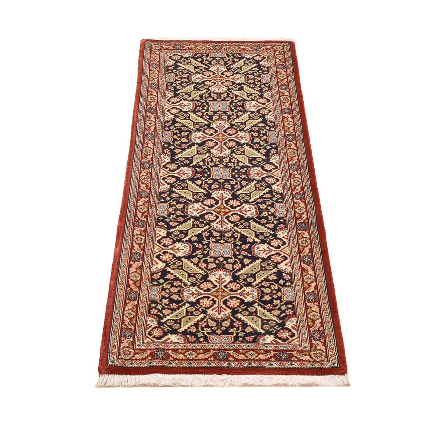 Løber Persisk tæppe - Ghom - Royal - 150 x 54 cm - mørk beige