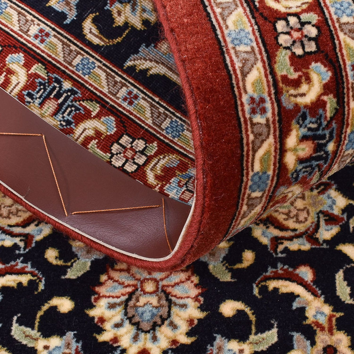 Løber Persisk tæppe - Ghom - Royal - 193 x 55 cm - mørk beige