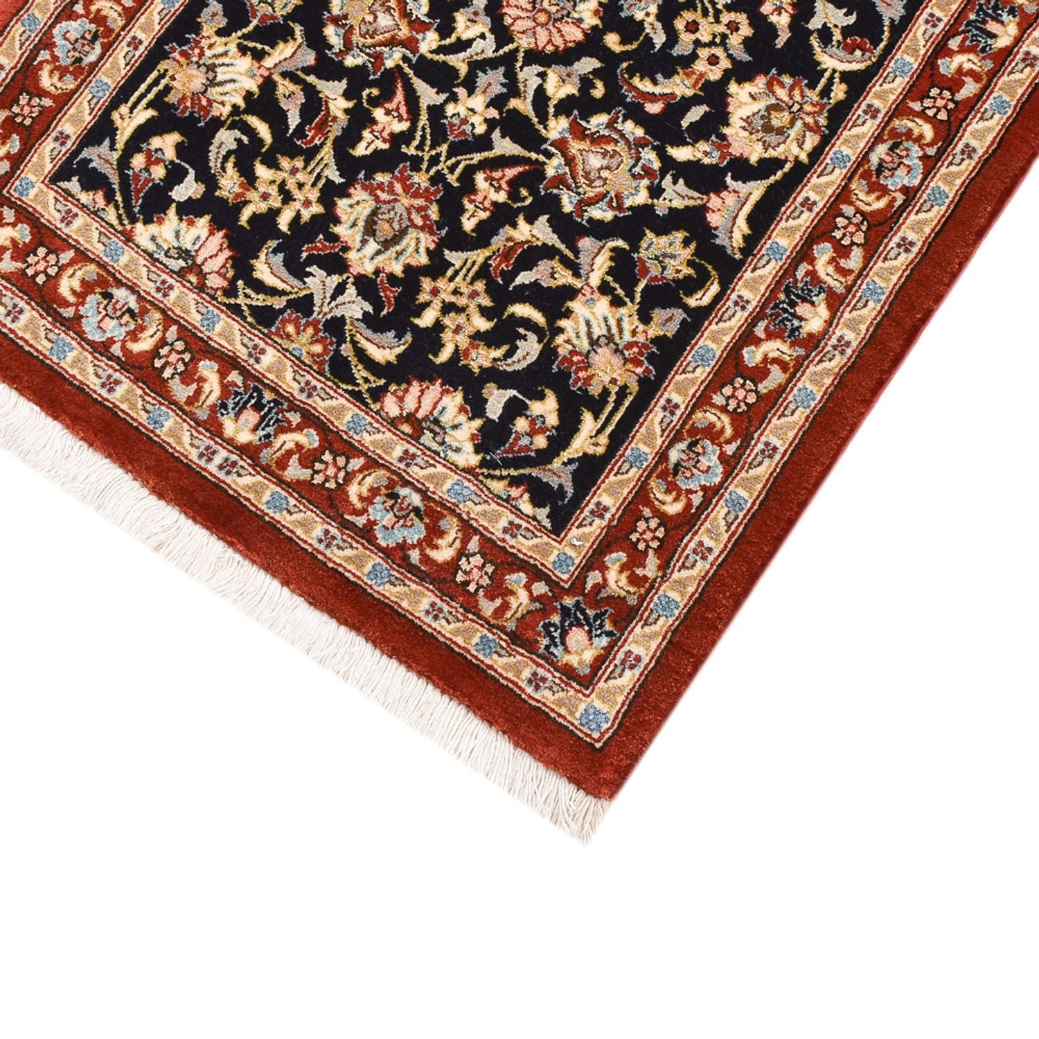 Løber Persisk tæppe - Ghom - Royal - 201 x 54 cm - mørk beige