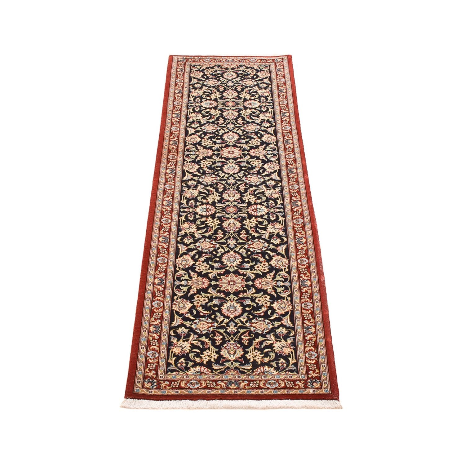 Løber Persisk tæppe - Ghom - Royal - 193 x 54 cm - mørk beige
