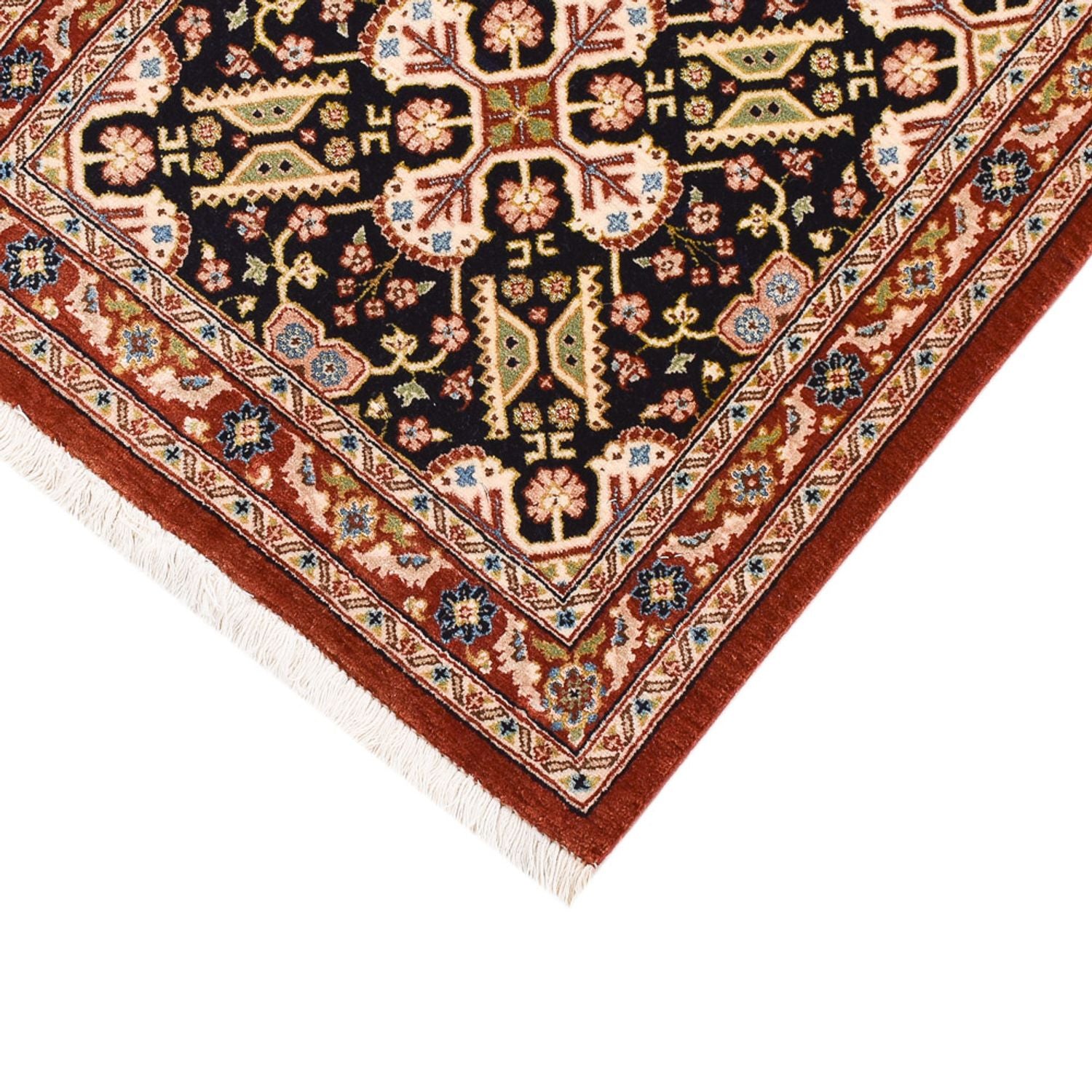 Løber Persisk tæppe - Ghom - Royal - 203 x 54 cm - mørk beige