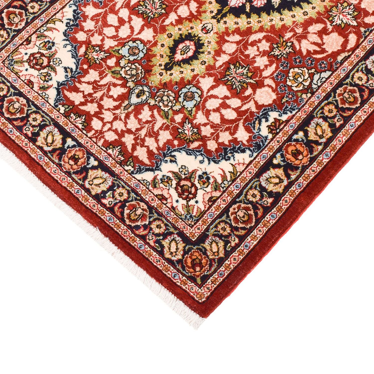 Løber Persisk tæppe - Ghom - Royal - 297 x 63 cm - lysrød