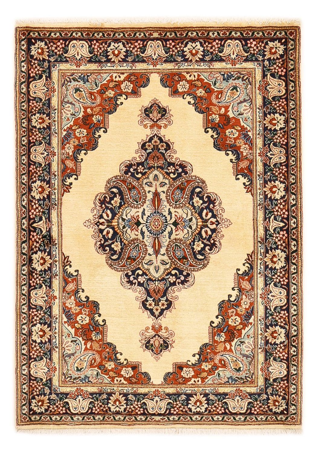 Persisk tæppe - Keshan - 151 x 108 cm - flerfarvet