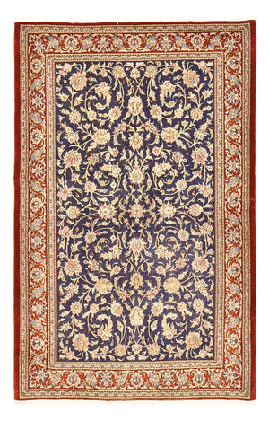 Persisk tæppe - Ghom - Royal - 203 x 133 cm - mørkeblå