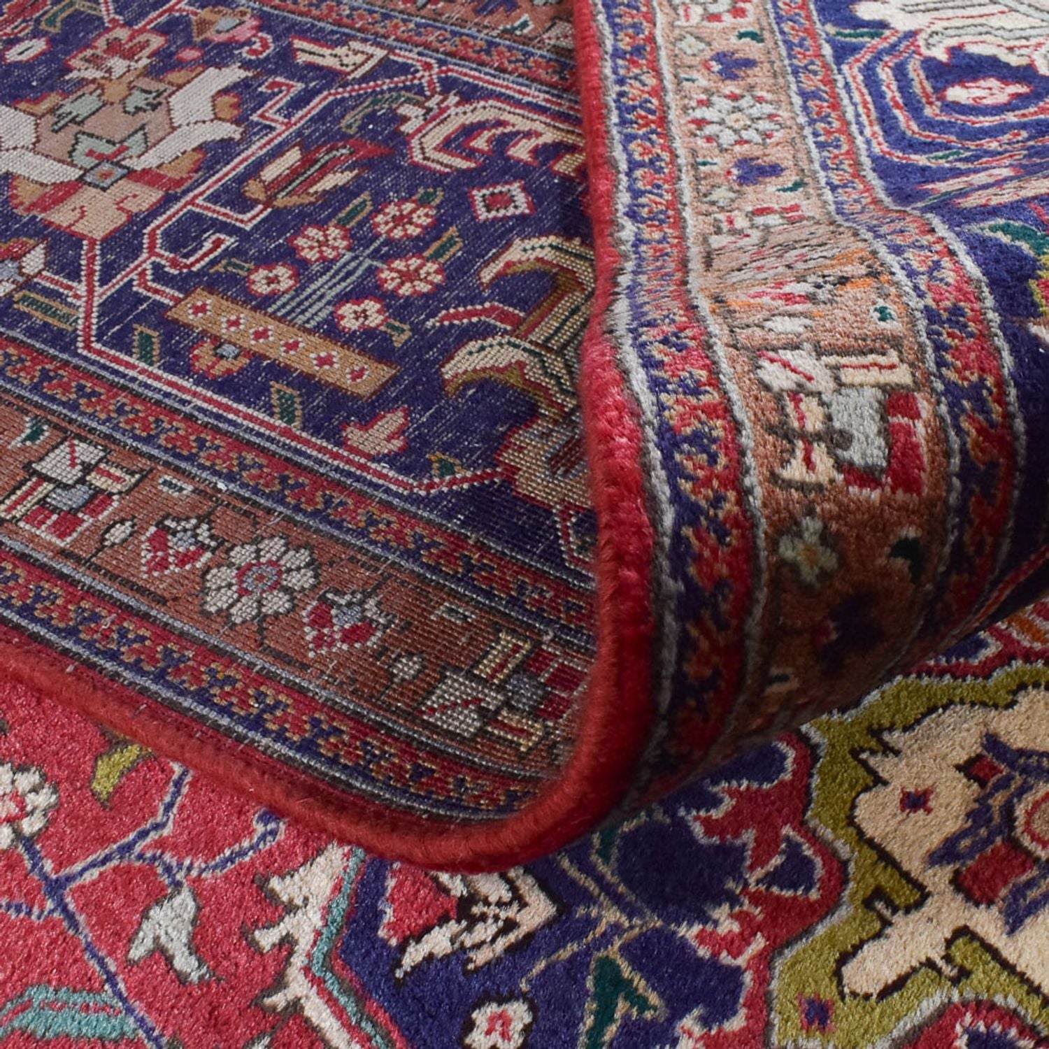 Persisk tæppe - Tabriz - Royal - 402 x 300 cm - lysrød