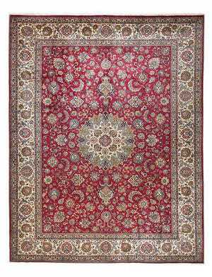 Persisk tæppe - Tabriz - Royal - 418 x 318 cm - rød