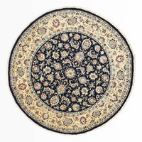 Persisk tæppe - Classic - 240 x 240 cm - mørkeblå