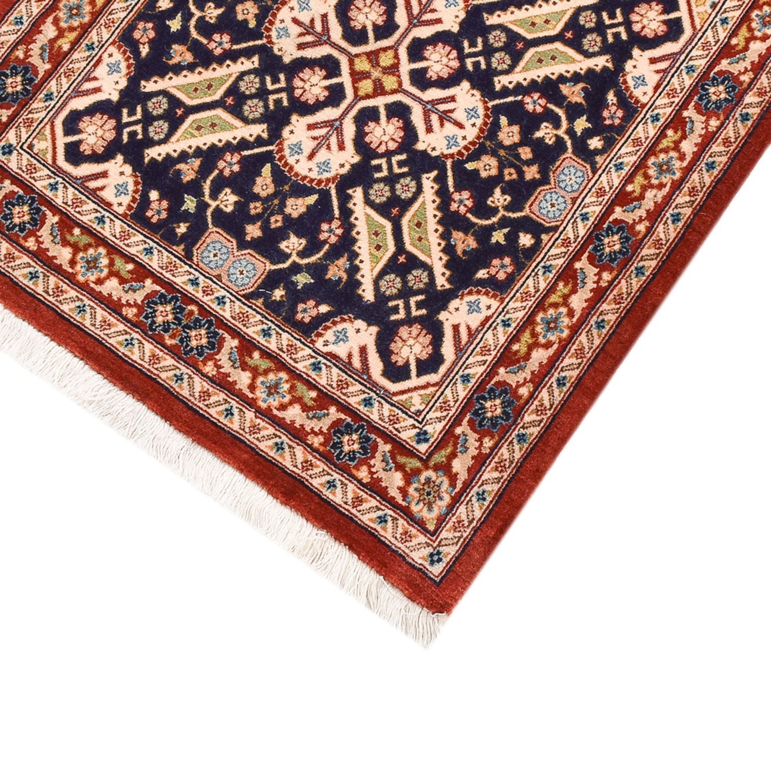 Løber Persisk tæppe - Ghom - Royal - 205 x 55 cm - mørk beige