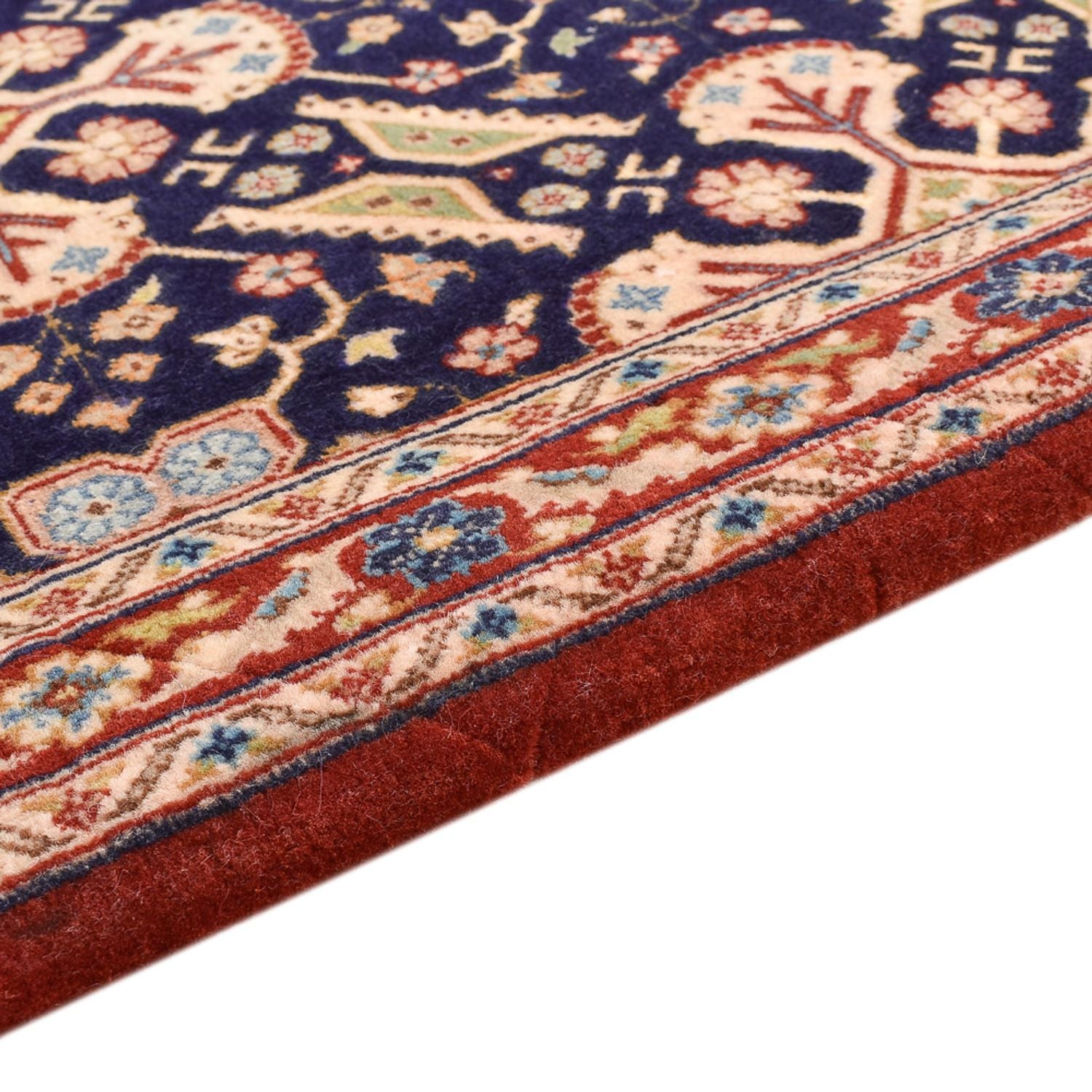 Løber Persisk tæppe - Ghom - Royal - 205 x 55 cm - mørk beige