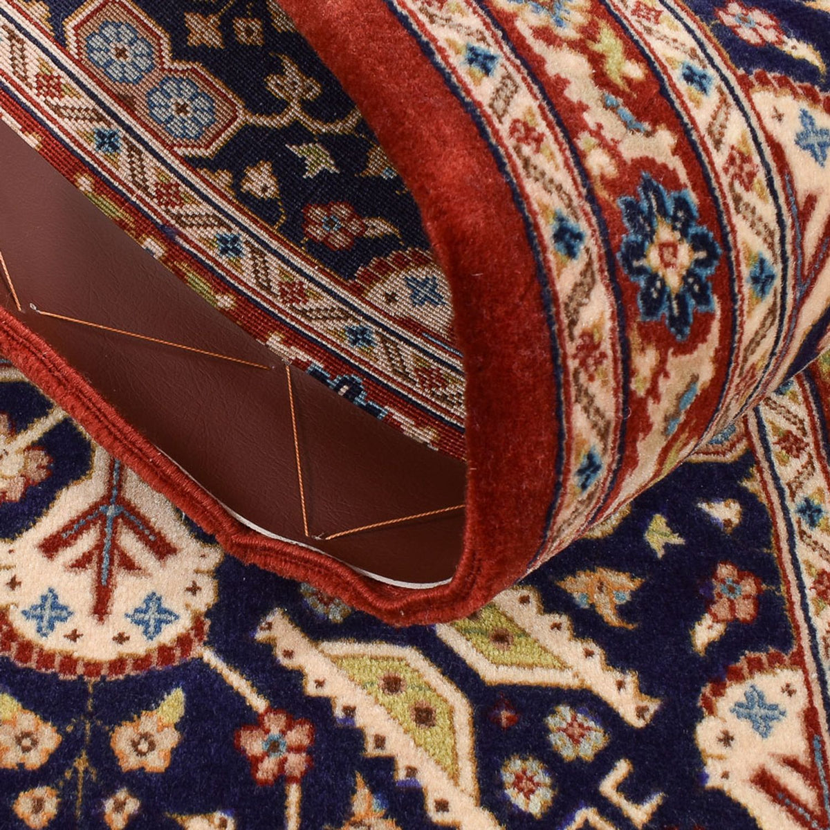 Løber Persisk tæppe - Ghom - Royal - 205 x 55 cm - mørk beige