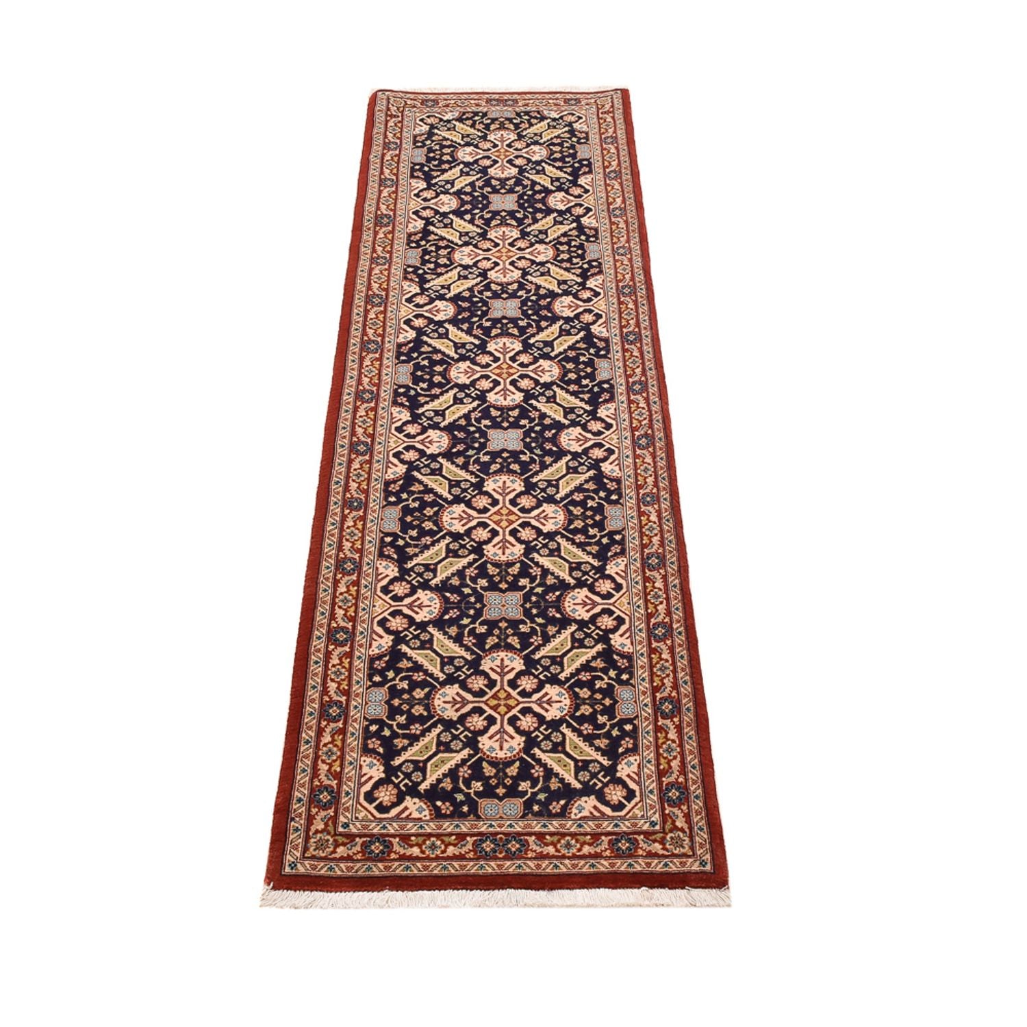 Løber Persisk tæppe - Ghom - Royal - 205 x 55 cm - mørk beige