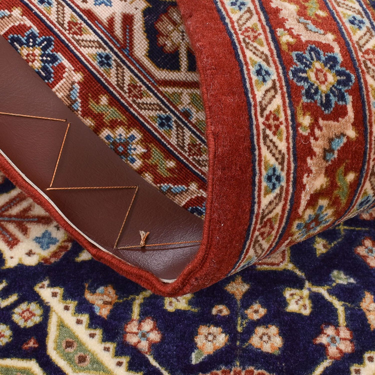 Løber Persisk tæppe - Ghom - Royal - 204 x 55 cm - mørk beige