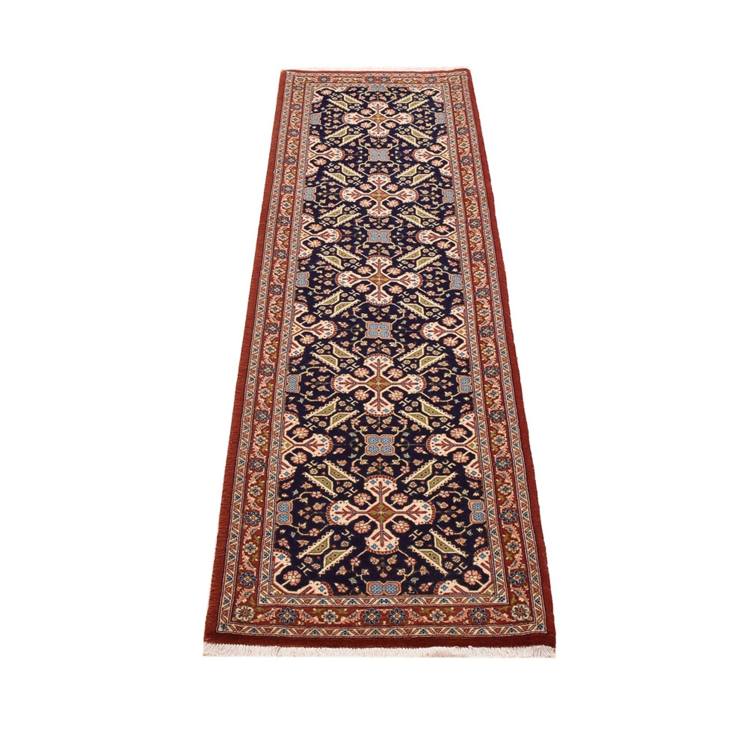 Løber Persisk tæppe - Ghom - Royal - 204 x 55 cm - mørk beige