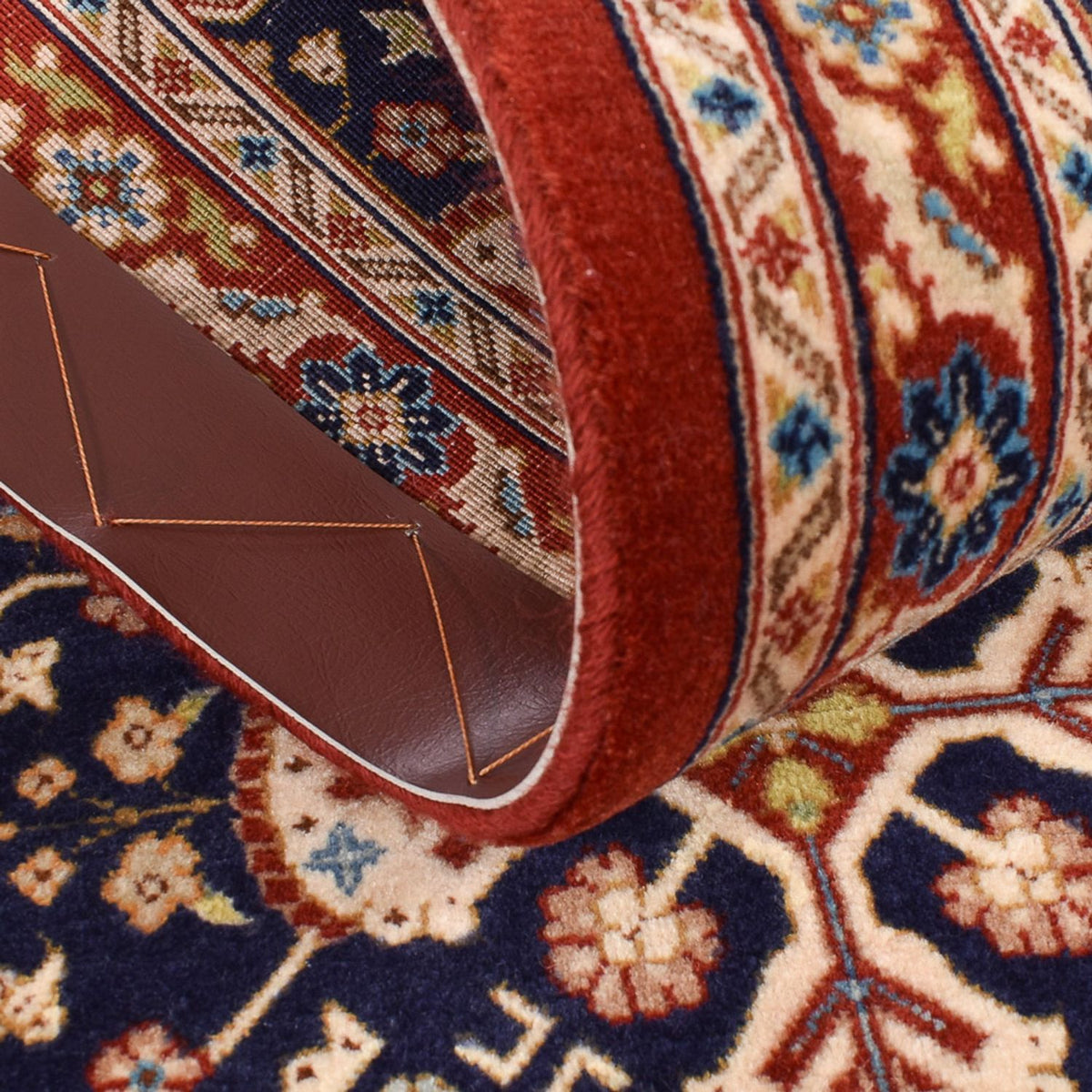 Løber Persisk tæppe - Ghom - Royal - 204 x 55 cm - mørk beige