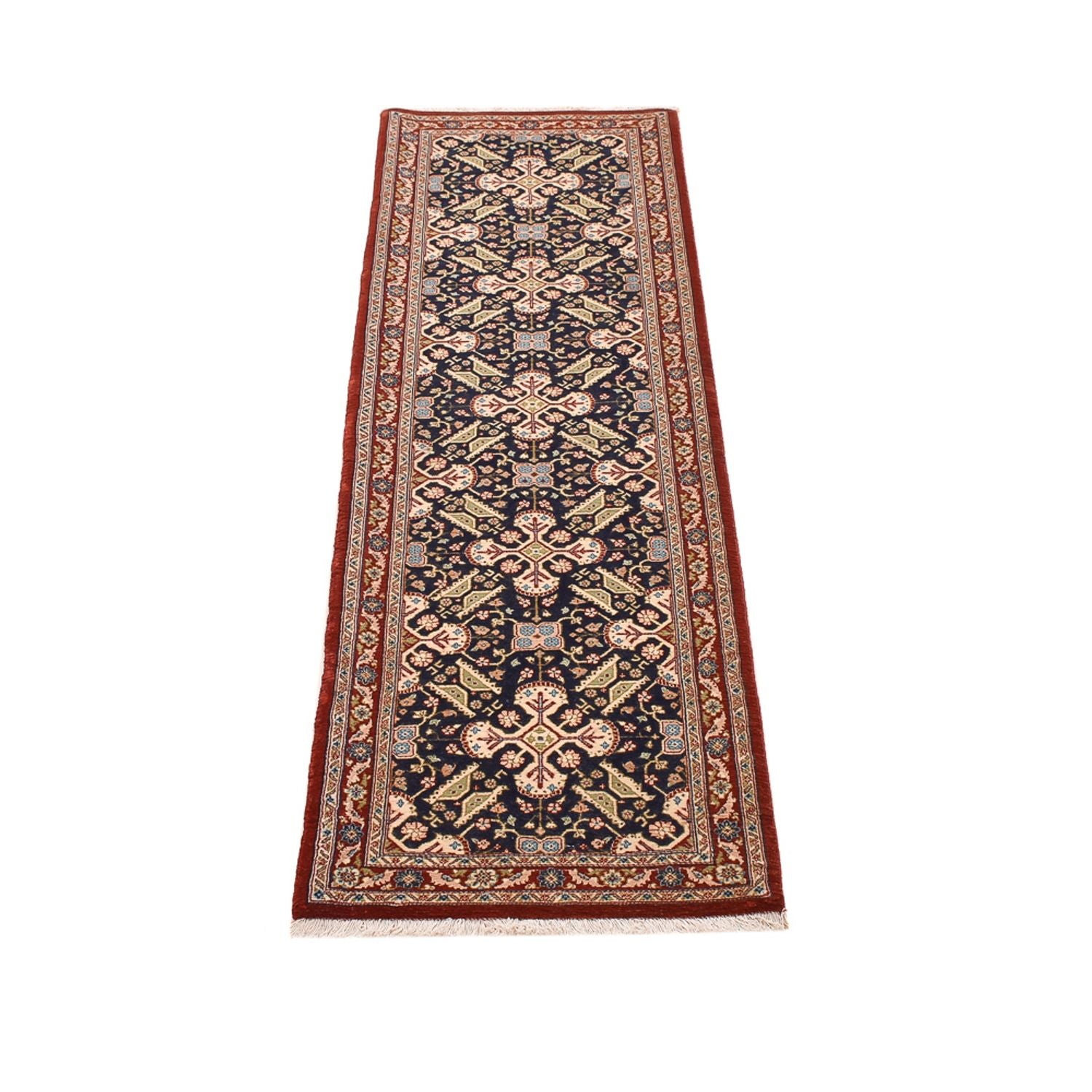Løber Persisk tæppe - Ghom - Royal - 192 x 54 cm - mørk beige